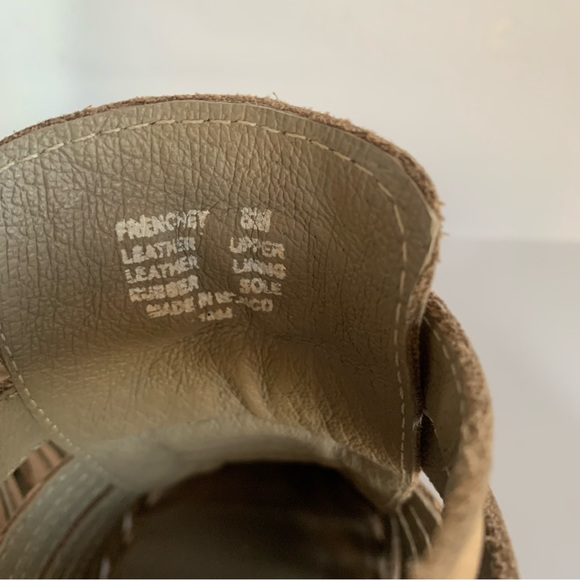 STEVE MADDEN FRENCHY CAGED LEATHER ANKLE BOOTS BOOTIES IN STONE/TAUPE EUC Sz 8 - Picture 8 of 9